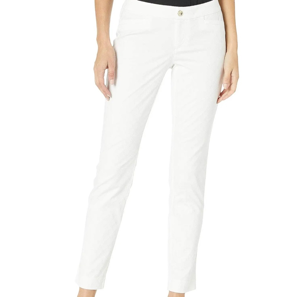 Lilly Pulitzer 29" Kelly Textured Ankle Length Skinny Pant